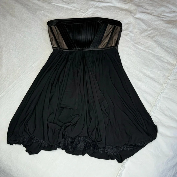BCBG MaxAzria Reyna Strapless Bustier Corset Lace  Pleated Dress size 6 NWOT - Picture 12 of 15